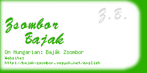 zsombor bajak business card